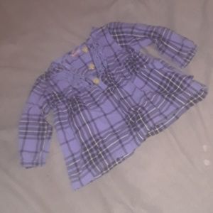 Purple plaid shirt